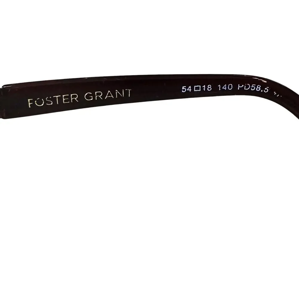 Foster Grant Reading Glasses Frames Jason Brown Rectangle FRAMES ONLY LO1014